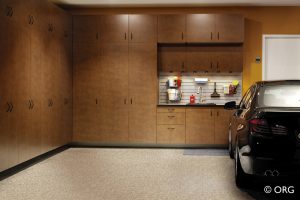 wooden cabinet wall for garage