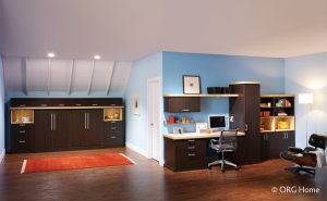 murphy bed closed with home office