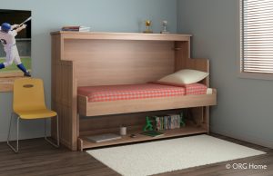 pull out single murphy bed with desk