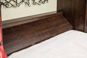 closed murphy bed storage