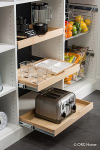 pull out toaster storage