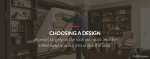 choosing a murphy bed design